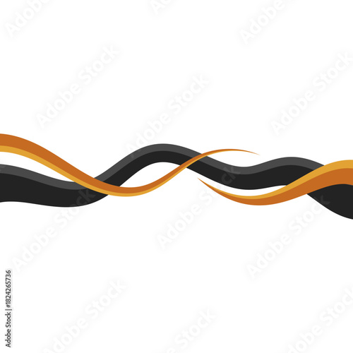 Modern Business Wavy Lines Border