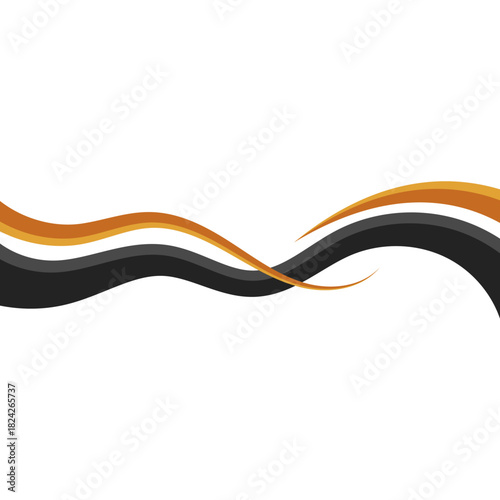 Modern Business Wavy Lines Border