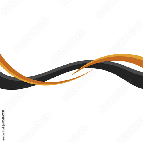 Modern Business Wavy Lines Border