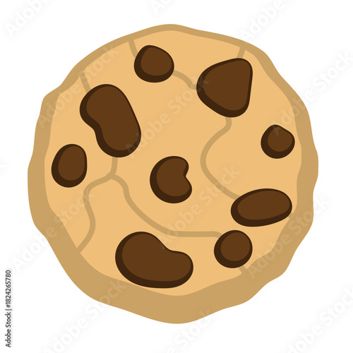 Chocolate Chip Cookie Illustration