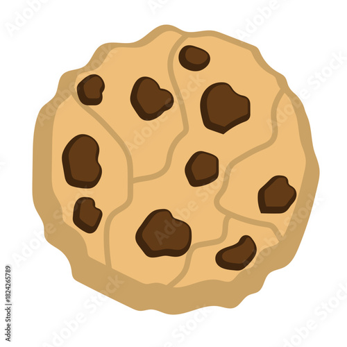 Chocolate Chip Cookie Illustration