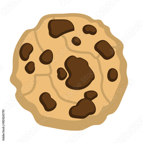 Chocolate Chip Cookie Illustration