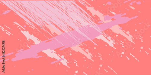 Abstract colorful pink paint brush and strokes, stripes pattern background. creative colorful pink nice hand drawn and grunge texture backdrop