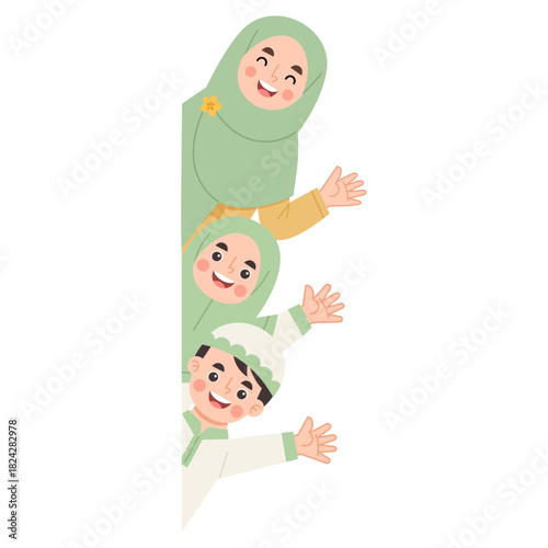 Illustration of teacher and students