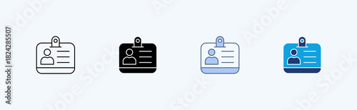 Credentials Multiple Icon Illustration Vector