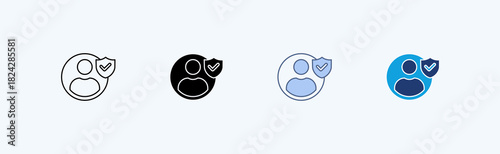 Security Multiple Icon Illustration Vector