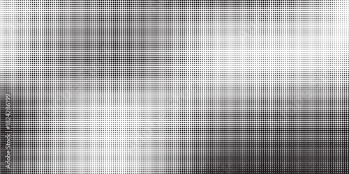 Dotted halftone gradient texture. Vanishing polka dot background. Repeating dots gradation pattern background. Black fading comic pop art overlay backdrop. Raster effect wallpaper. Vector halftone