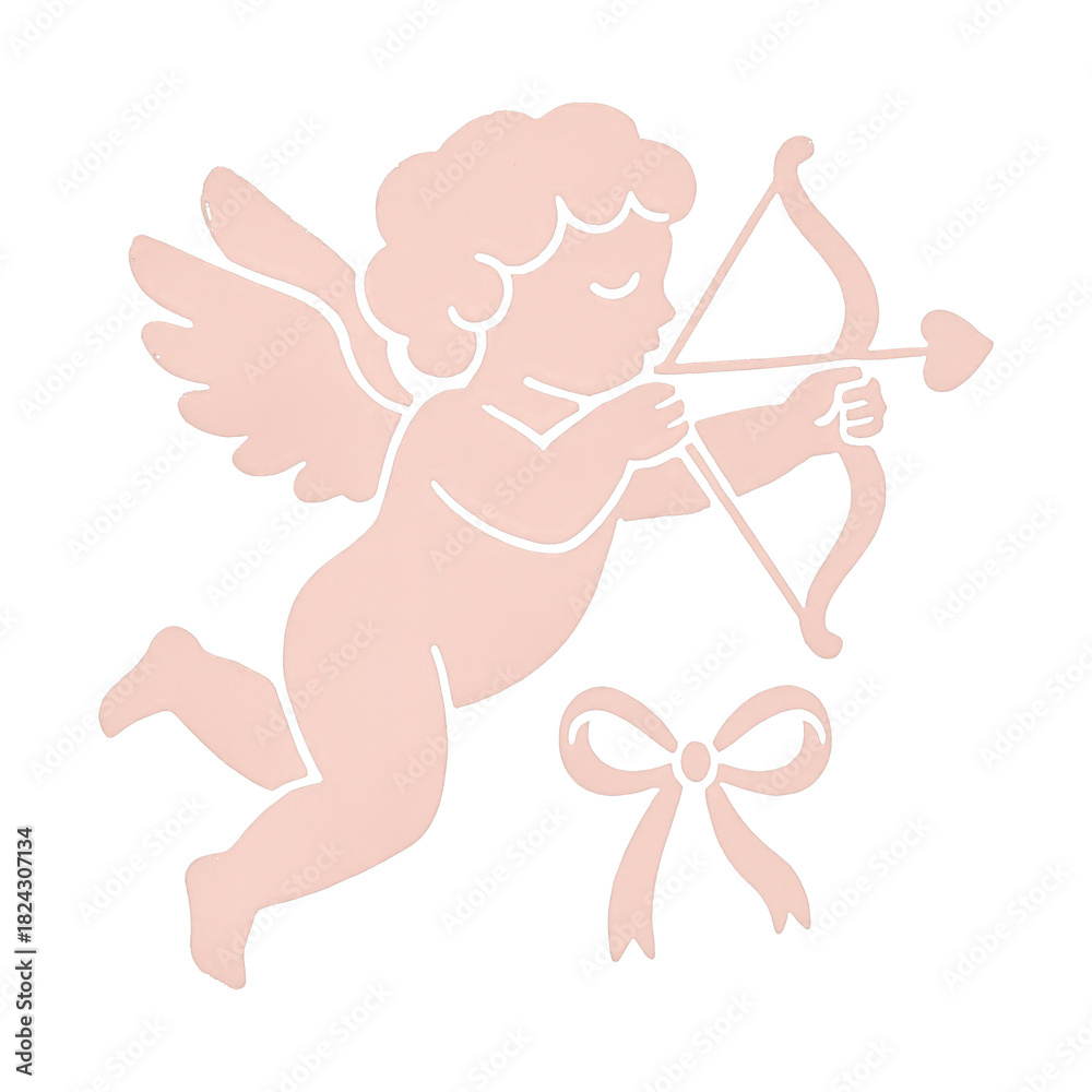 Obraz premium PNG Cupid with bow and arrow
