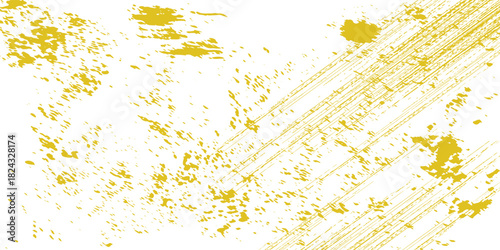 Abstract yellow Grunge Sport Background with Paint Streaks, modern