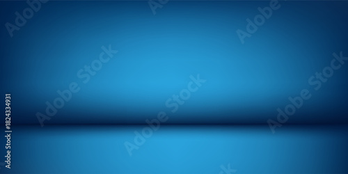 Simple blue background, abstract wall studio room, can be used to present your product modern abstract simple