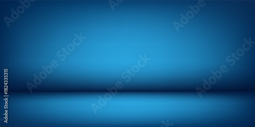 Simple blue background, abstract wall studio room, can be used to present your product modern abstract