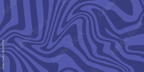 Abstract blue wavy lines pattern background. Vector psychedelic retro style backdrop. Waves, swirl and twirl pattern. waves seamless pattern abstract background . 