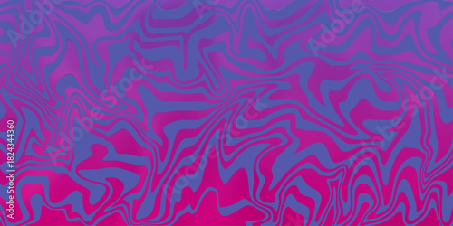 Aesthetic background of purple liquid wave seamless pattern. wavy line abstract background. Psychedelic groovy.  Abstract background pattern with colorful waves.
