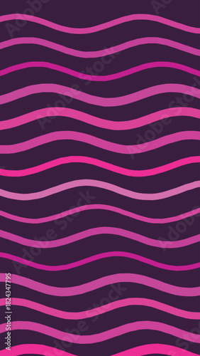 Abstract Wave Pattern Background with Varying Shades of Pink and Purple Creating a Flowing and Modern Aesthetic