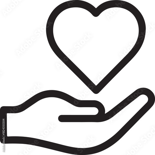 Bold line honesty and ethics symbol icon, ideal for integrity, values, trust, and professional principles.