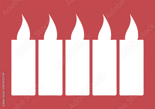 candle logo design with fire icon
