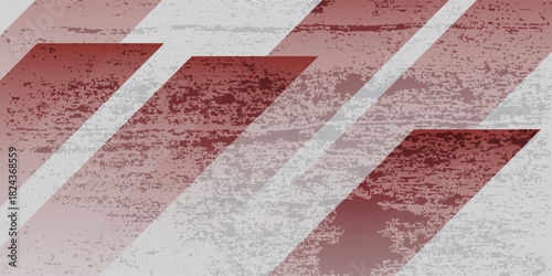 Dark red and grey grunge stripes abstract banner design. Modern grunge halftone