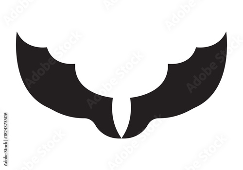 Wings icons set on transparent background. Angel wings icon vector set.