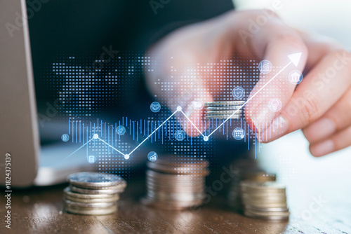 Digital finance growth through investment strategies and analysis of currency