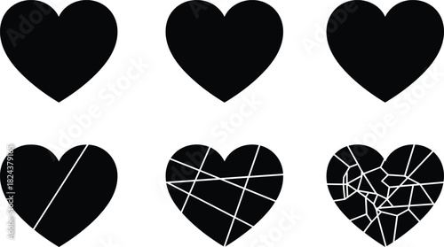 Collection of colorful flat design vector butterflies in various sizes, representing spring, nature, freedom, and delicate decoration.