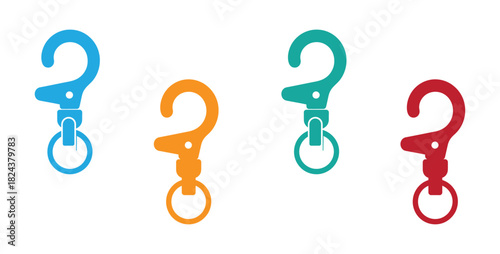 buckle clasp jewelry cartoon. jewellery bag, snap chain, lobster necklace buckle clasp jewelry sign. isolated symbol vector illustration