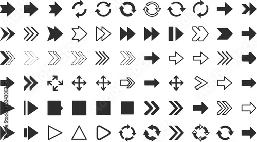 Large set of line illustrations showing people with light bulb heads, representing idea, creativity, innovation, solution, and brilliant thinking.