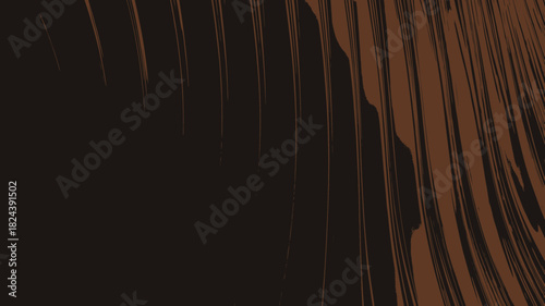 Abstract brown background with flowing lines simple dark backdrop with wavy patterns ideal for modern presentations and graphic design projects