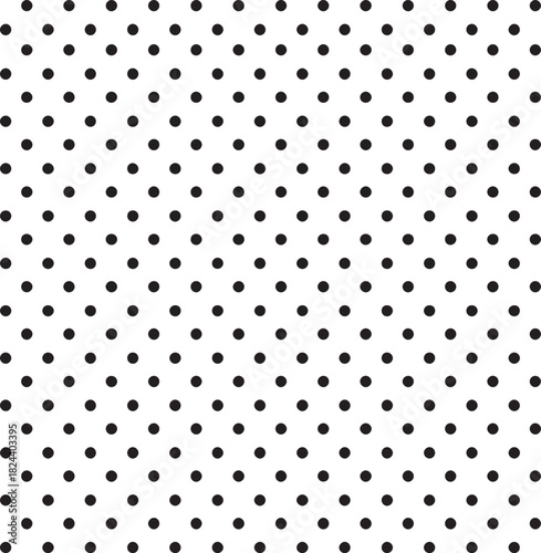 Dot Notebook Seamless Pattern Black and White Background