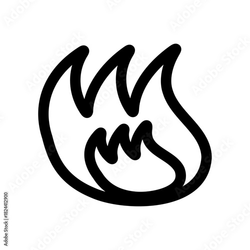 火のシンプルアイコン