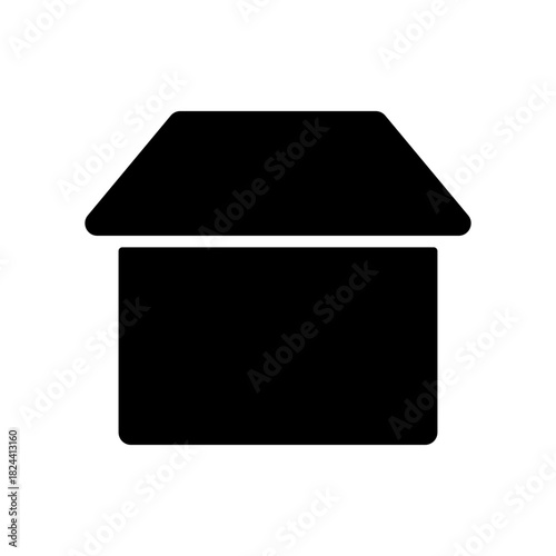 家のシンプルなアイコンイラスト