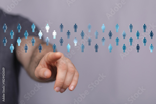 Conceptual image of a hand ...