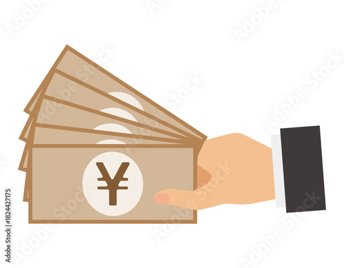 お金のイラスト　お札　日本円
