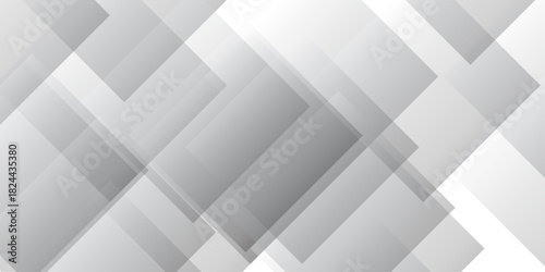 Abstract background white modern background. Gradient square shape design. Futuristic technology concept. Abstract geometric line square seamless pattern.