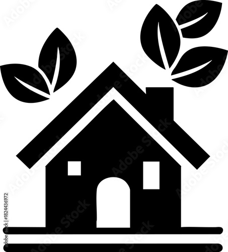 Eco home design promoting sustainable living and green habits for a better future