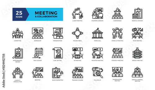 Meeting & Collaboration Icons