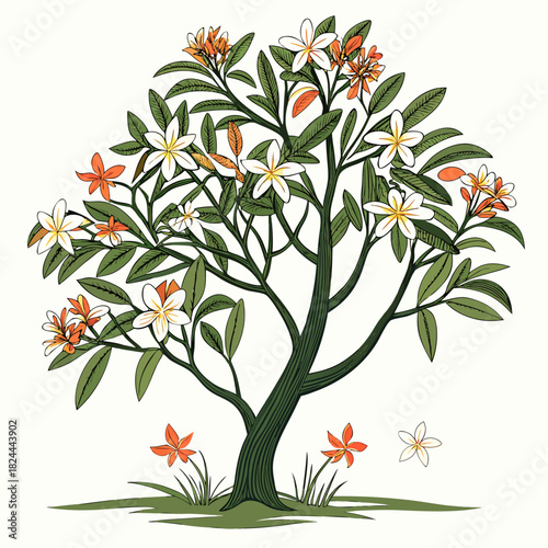 rangpur lime tree with leaves