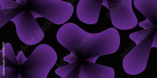 Fantasy fractal flower on dark background. Floral as pattern for your graphic designPrint