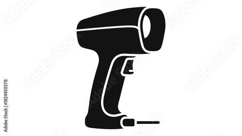 Handheld 3d scanner icon for digital design, engineering, and manufacturing applications, enabling precise data capture.