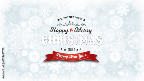 Принти на полотні Merry Christmas And Happy New Year Background
Illustration of a merry christmas