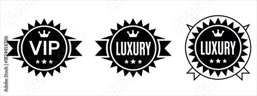 Exclusive VIP and Luxury Badges for Premium Brands Seeking Distinction | Elevate Your Brand with These Elegant Labels and Celebrate Excellence Today.