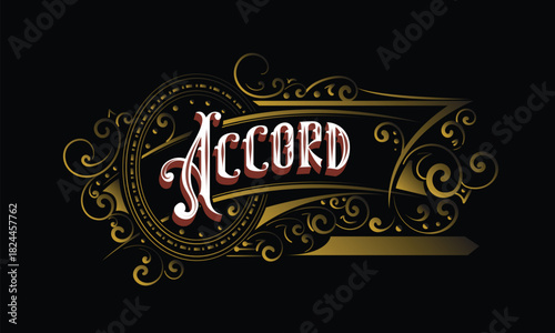 ACCORD lettering custom style design