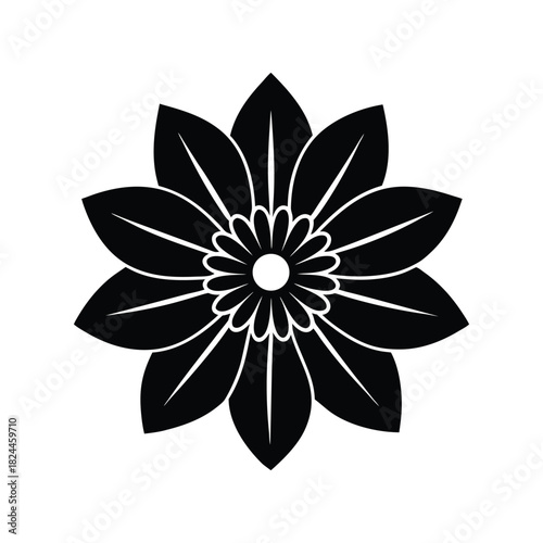 Cosmos Flower Icon Vector Illustration