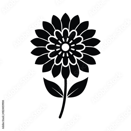 Scabiosa Flower Icon Vector Illustration
