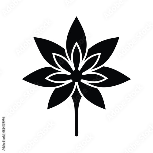 Tuberose Flower Icon Vector Illustration
