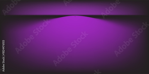 Abstract gradient podium background. Violet, purple and lilac empty 3d studio backdrop. Clean scene for product presentation mockup template. Vector illustration.