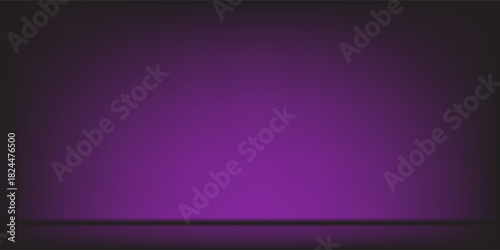 Abstract gradient podium background. Violet, purple and lilac empty 3d studio backdrop. Clean scene for product presentation mockup template. Vector illustration.