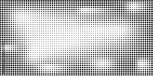 Grunge halftone gradient background. Faded grit noise texture. White and black sand wallpaper. Retro pixelated backdrop. Anime or manga style comic overlay. Vector