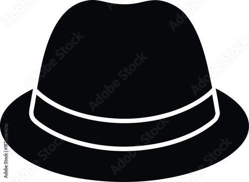 Hat cap headwear accessory clothing icon on white background