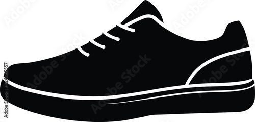 Pair of Shoes Vector Icon of Footwear Sneakers and Formal Shoes Outline
