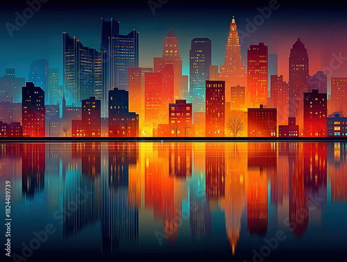 Buffalo New York skyline